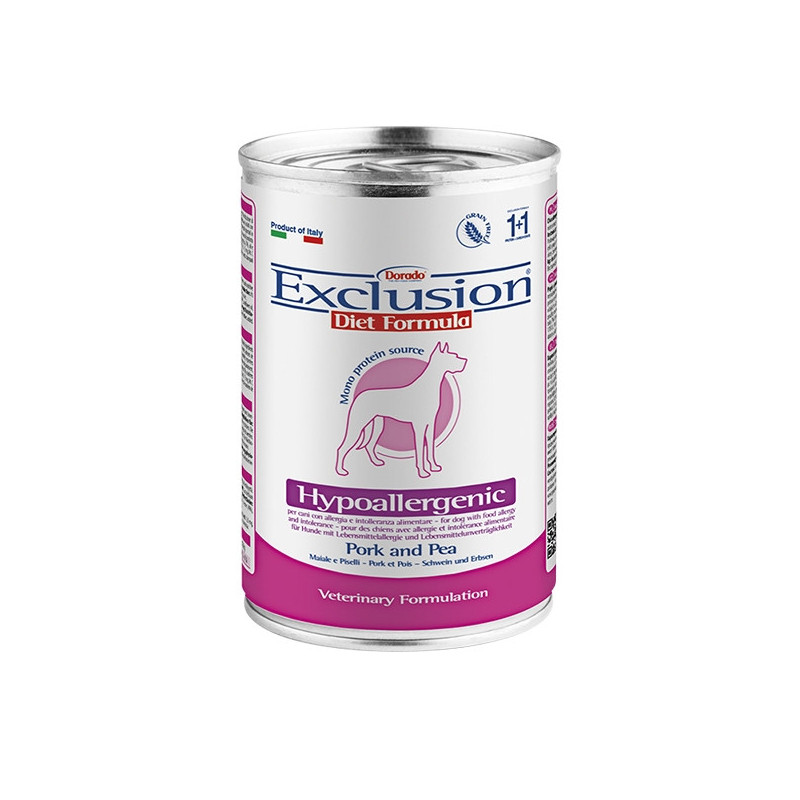 EXCLUSION Diet Hypoallergenic Pig peas from 400 gr. - 