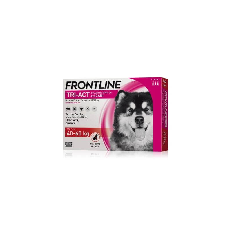 Frontline tri-act 40-60 kg 3 pipettes...